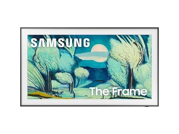 (NEW) Samsung The Frame LS03F 4K QLED Smart TV (2025 Model) Modern Frame Design, NQ4 AI Gen2 Processor, Art Mode, Artful Picture Quality, Samsung Vision AI, Alexa Built-in (INTERNATIONAL MODEL)