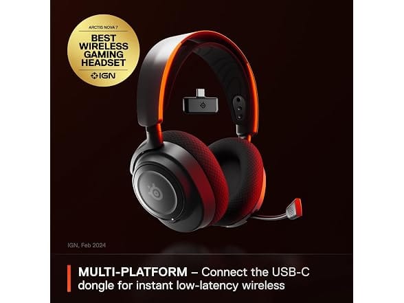SteelSeries Arctis Nova 7 Wireless Multi-Platform Gaming Headset, Gen 1